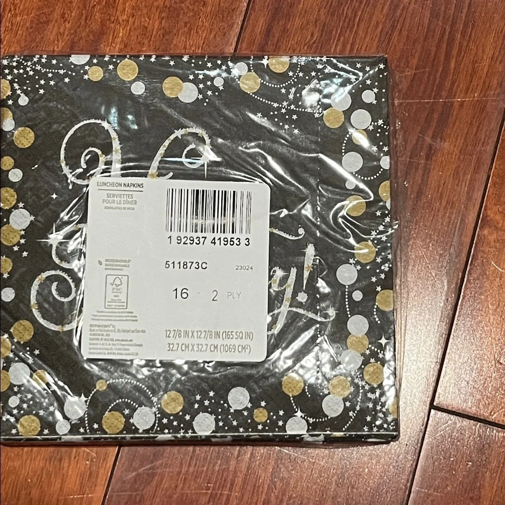 Black and Gold Happy Birthday Napkins Must bundle